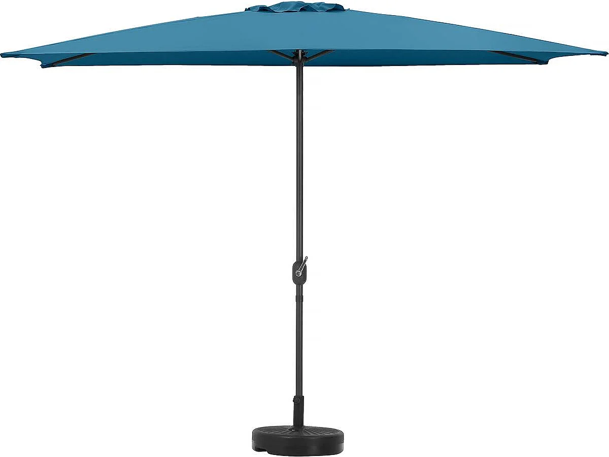 Parasol jardin "Sol 2" - Rectangle - 2 x 3 m - Bleu