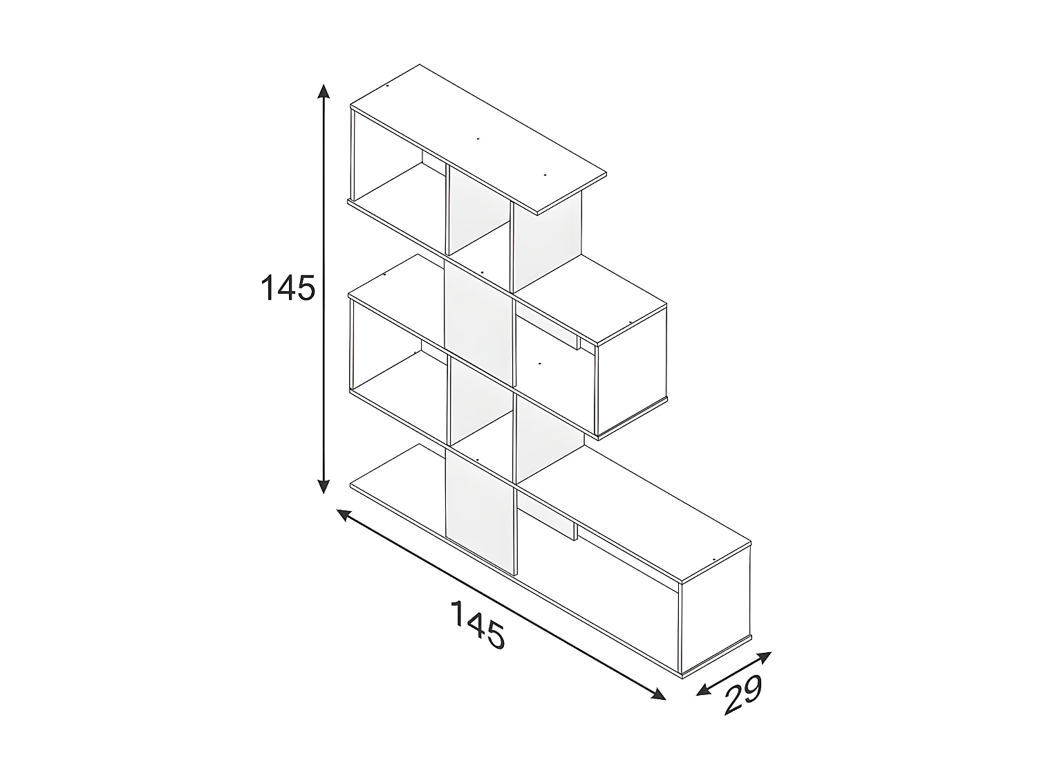 Etagère Elfos Plus - Artik White and Cement
