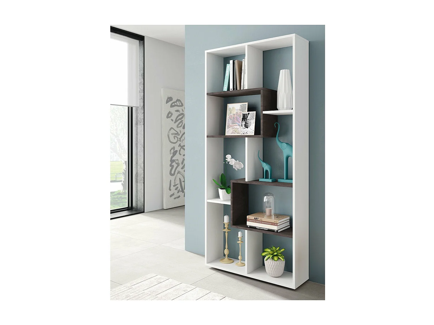 Estantería de 8 compartimentos multiposición - A180 cm - Kawa