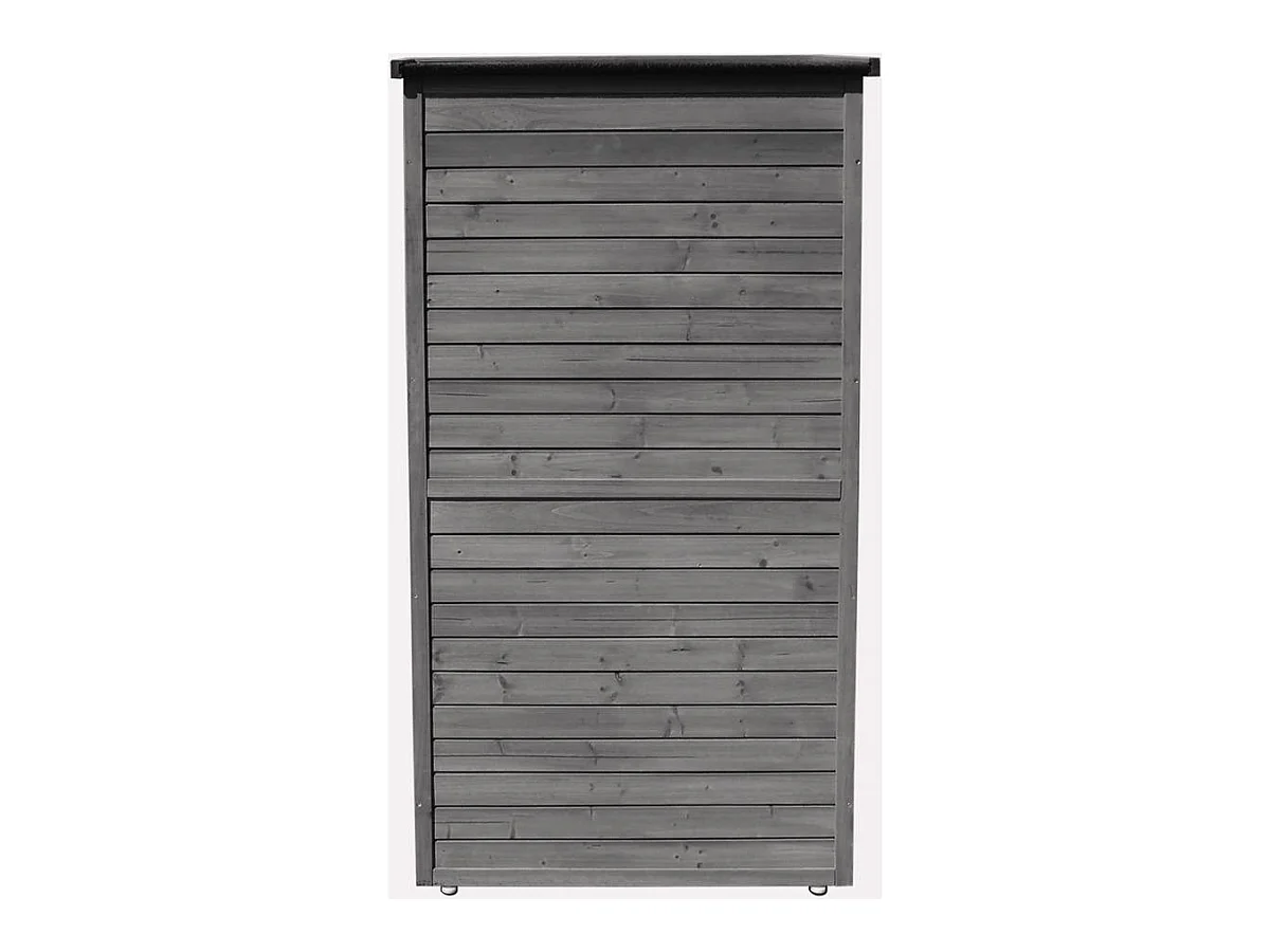 Tuinkast "Space" van vurenhout met 2 planken en afsluitbaar - Antraciet