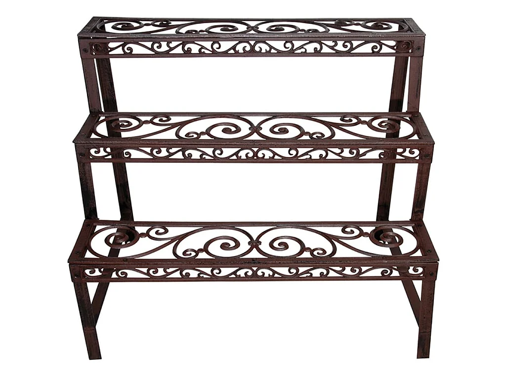 Etagère à plantes en métal patiné Arabesque