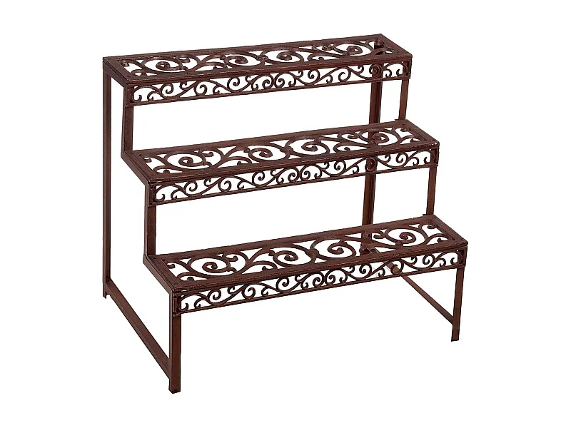 Etagère à plantes en métal patiné Arabesque