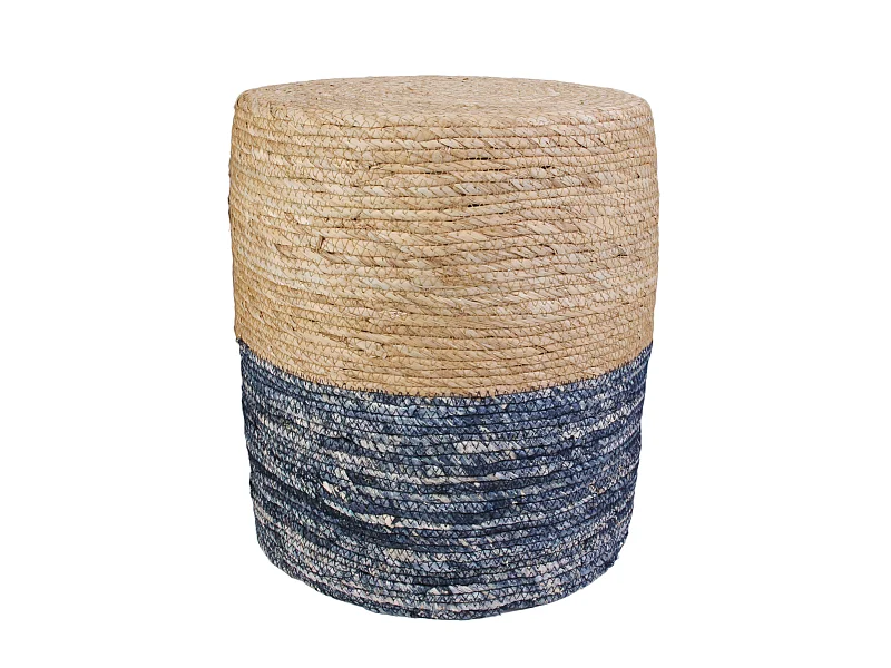 Puff aus Seegras "Blue lagoon"