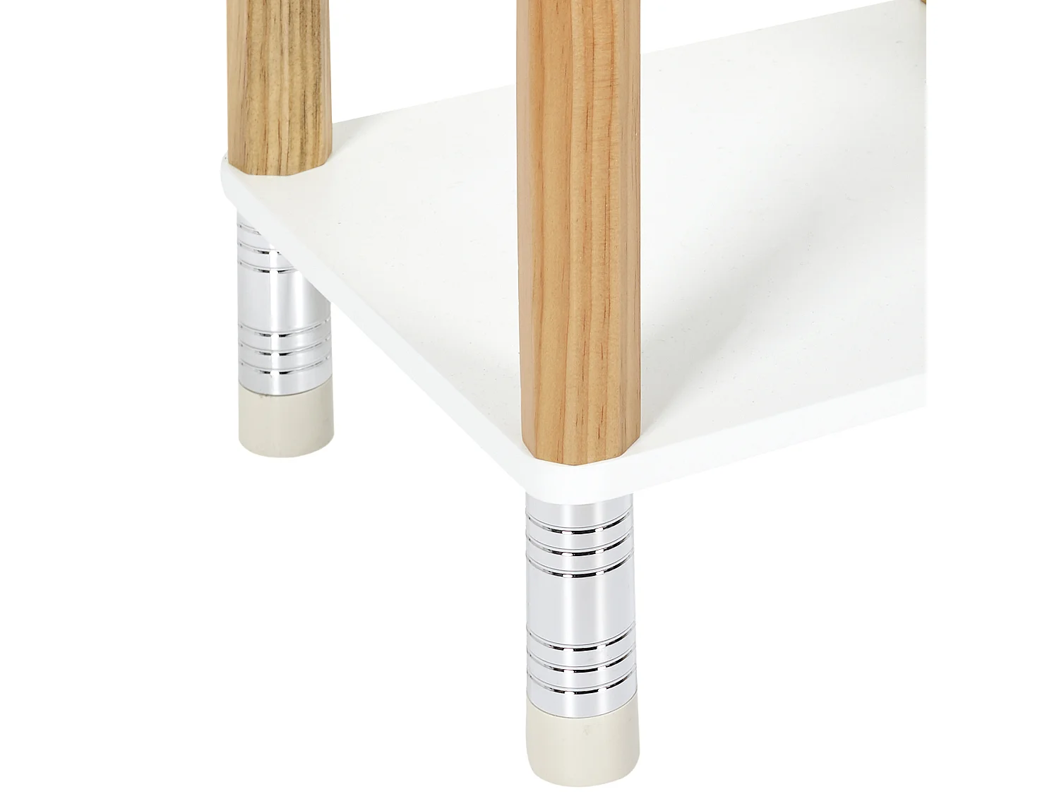 Table De Chevet Crayon Beige, Blanc, Noir