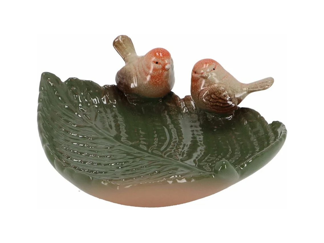 Bain oiseau en grès Nature Oiseaux bruns