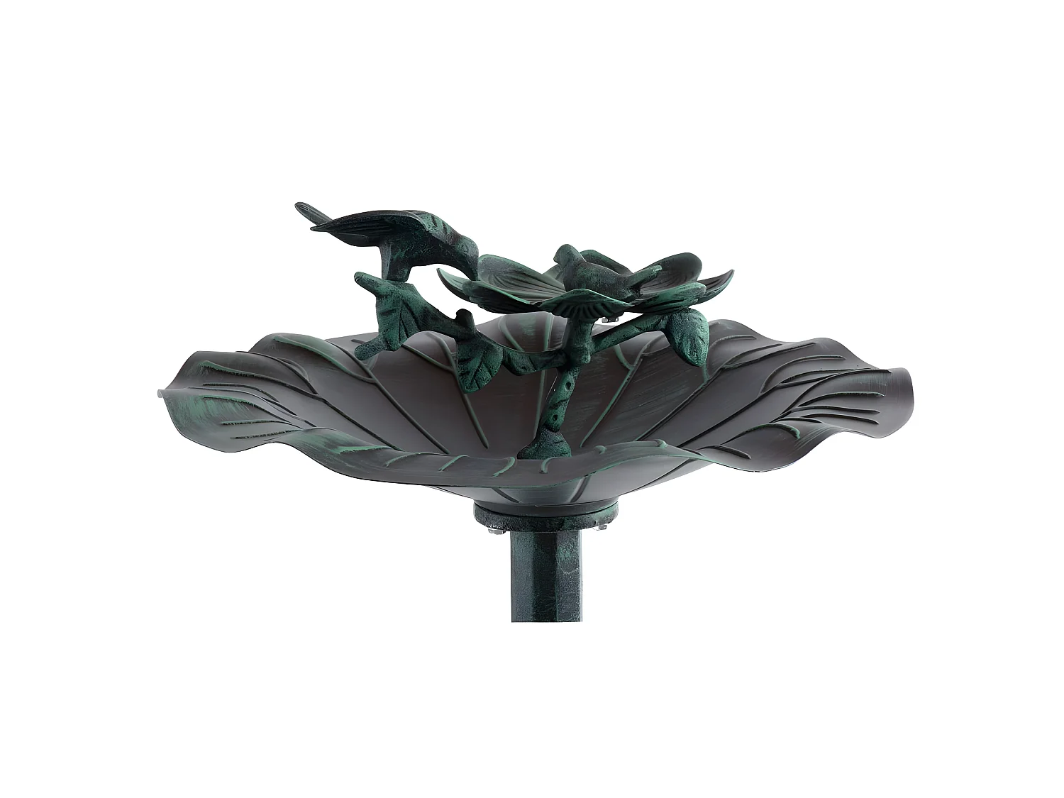 Vogeltränke aus Gusseisen auf Fuß "Tulipe"