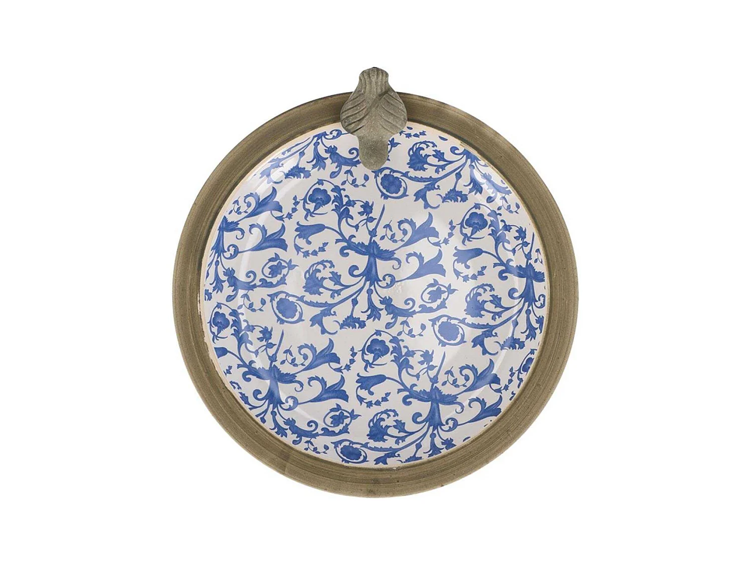 Bain d'oiseau en céramique patiné