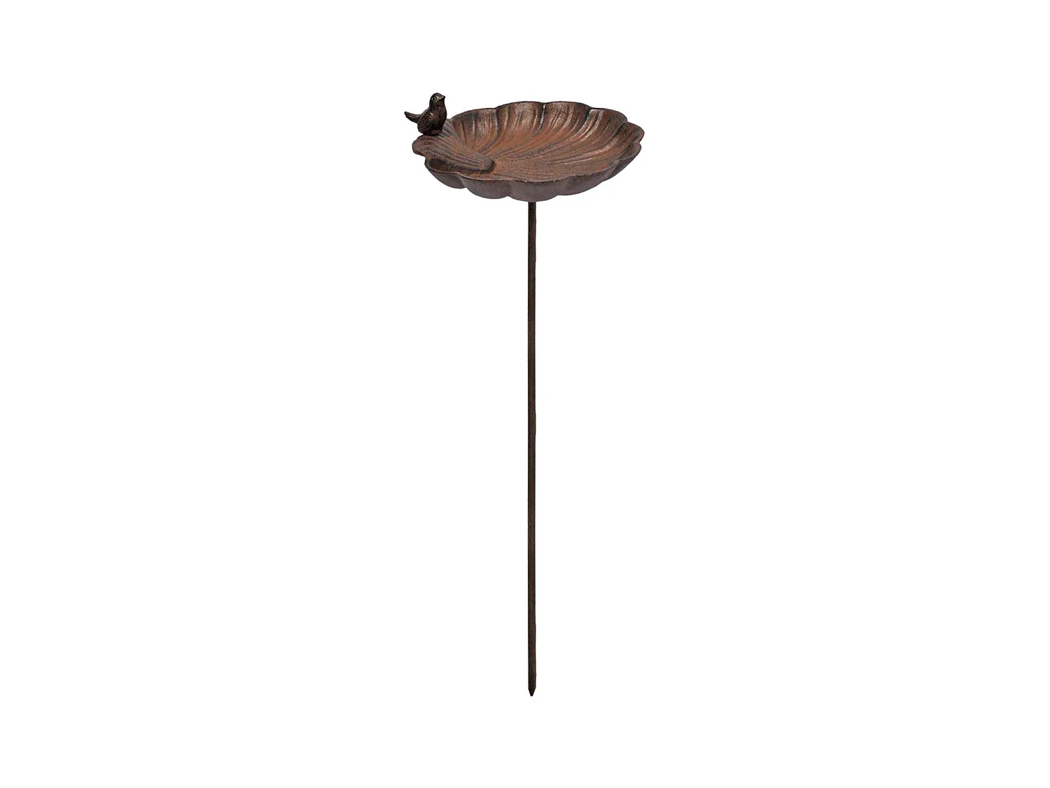 Bain oiseaux en fonte Coquille 105 x 27 cm