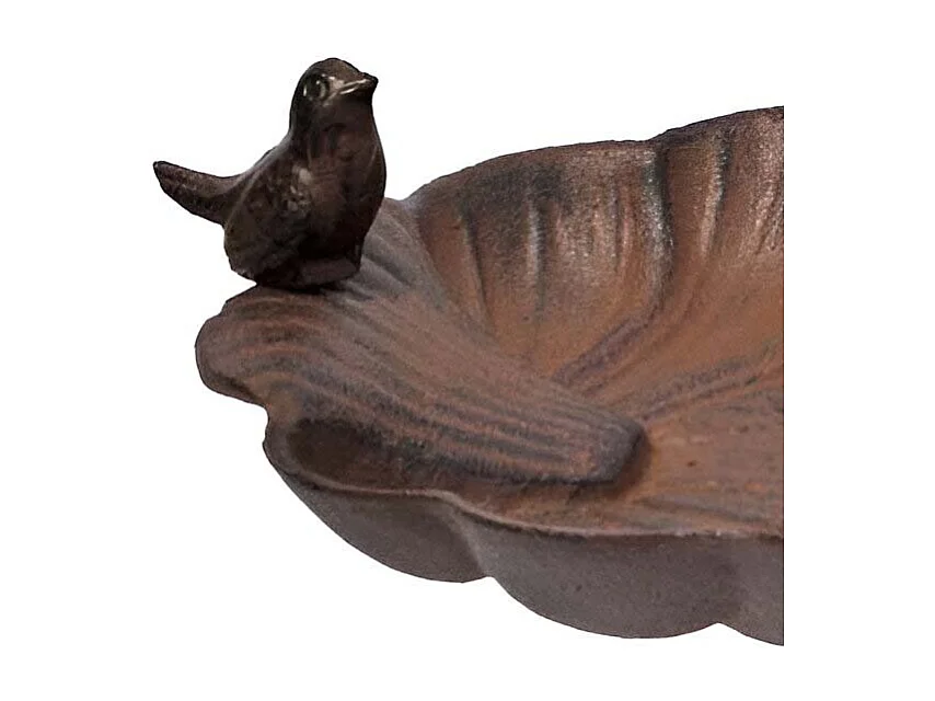 Bain oiseaux en fonte Coquille 105 x 27 cm