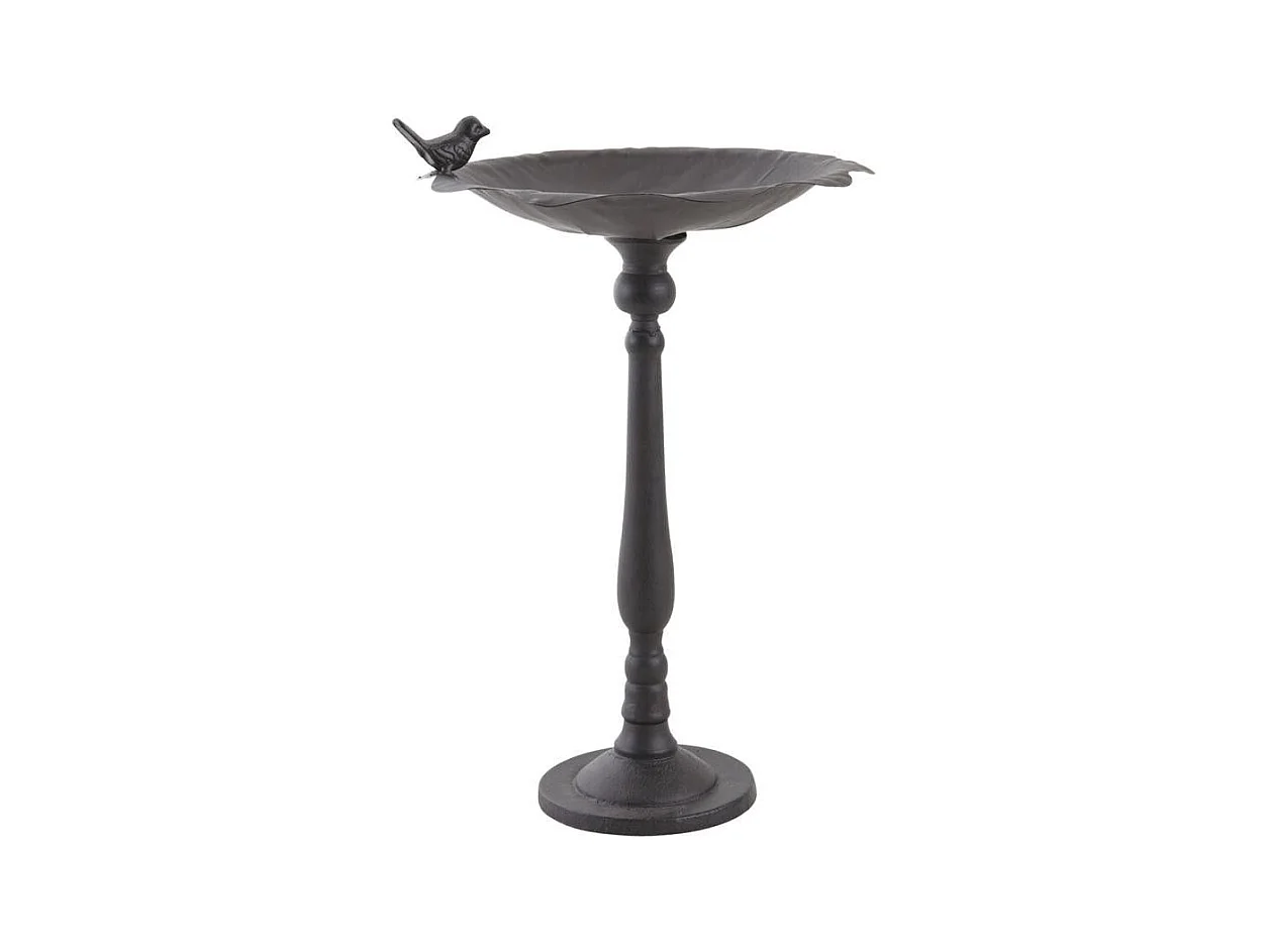 Bain oiseaux sur pied en fonte