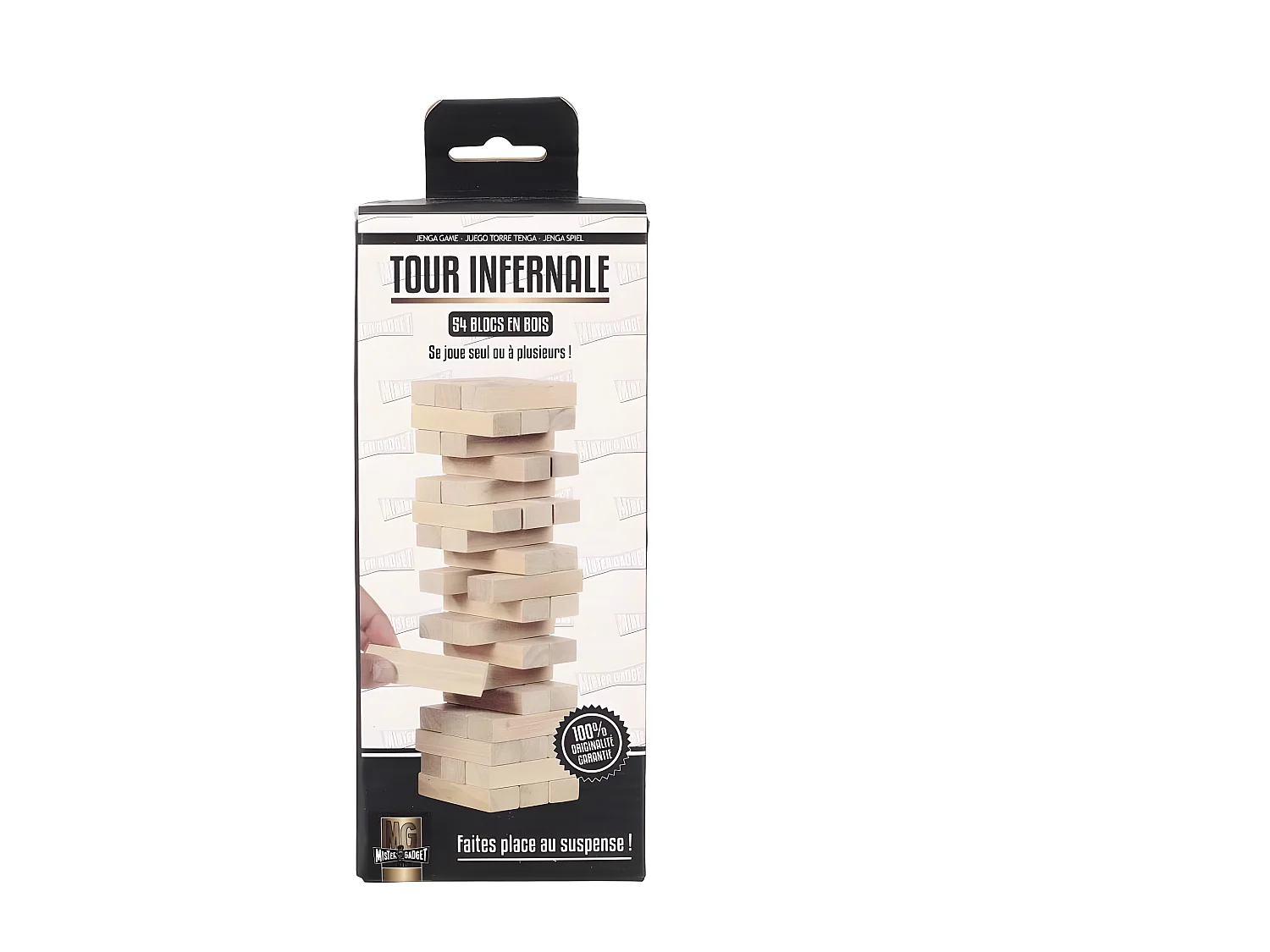 Jeu de Construction "Tour Infernale" 5cm Naturel
