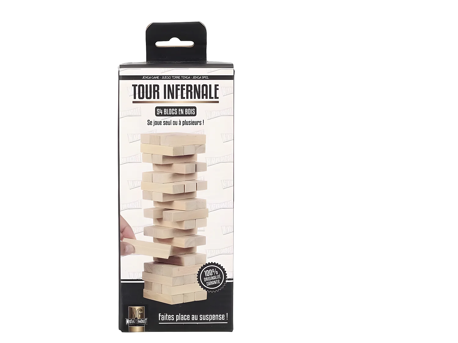 Jeu de Construction "Tour Infernale" 5cm Naturel