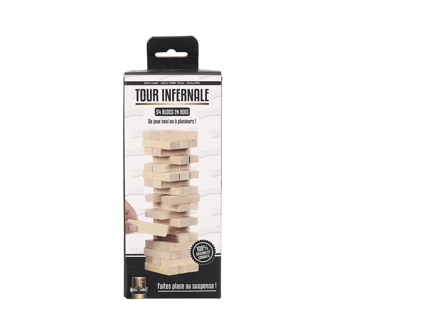 Jeu de Construction "Tour Infernale" 5cm Naturel