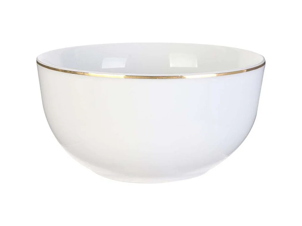 Bol en porcelaine liseré doré 50 cl Lot de 6