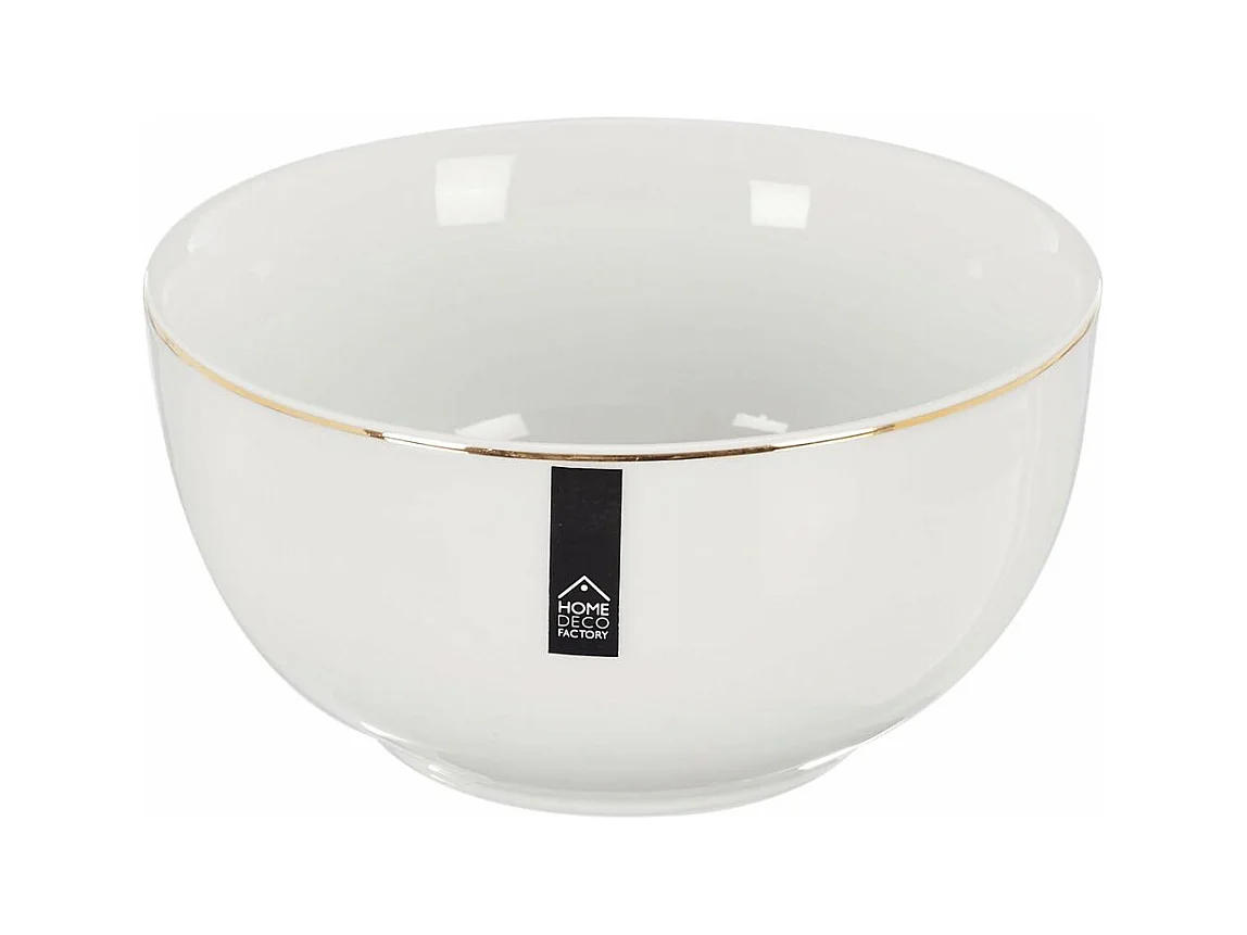 Bol en porcelaine liseré doré 50 cl Lot de 6