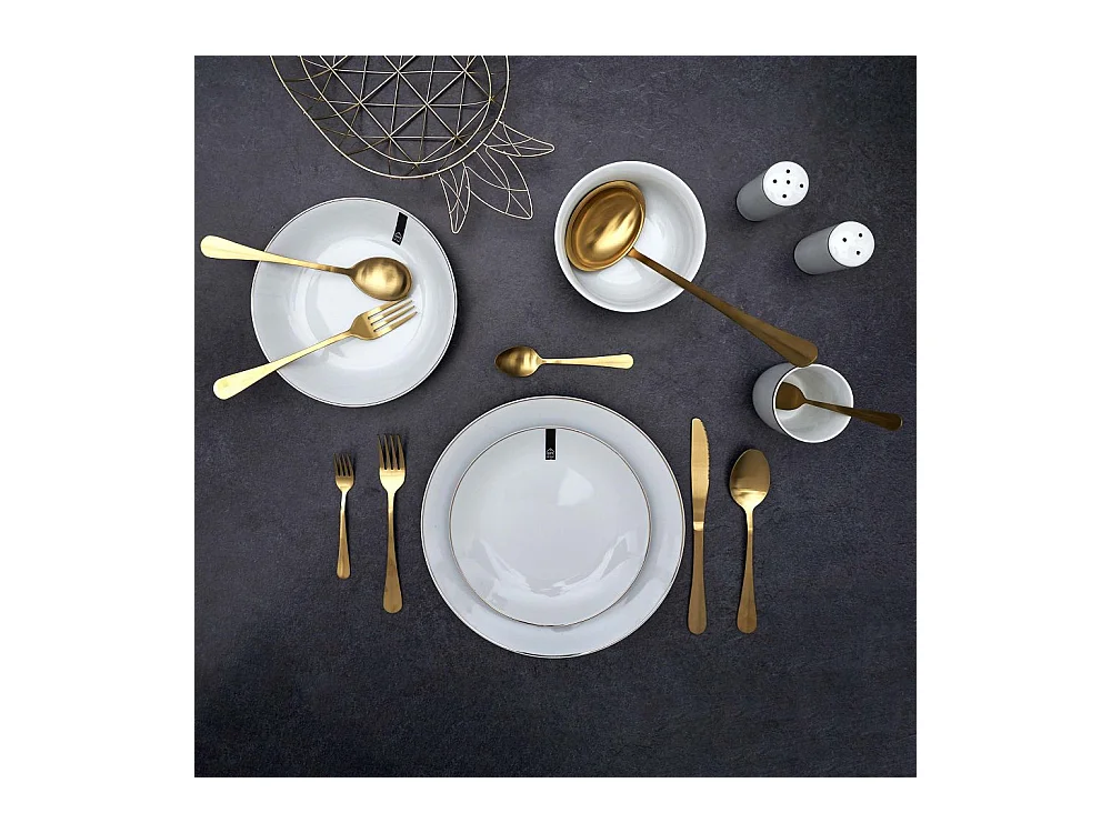 Bol en porcelaine liseré doré 50 cl Lot de 6