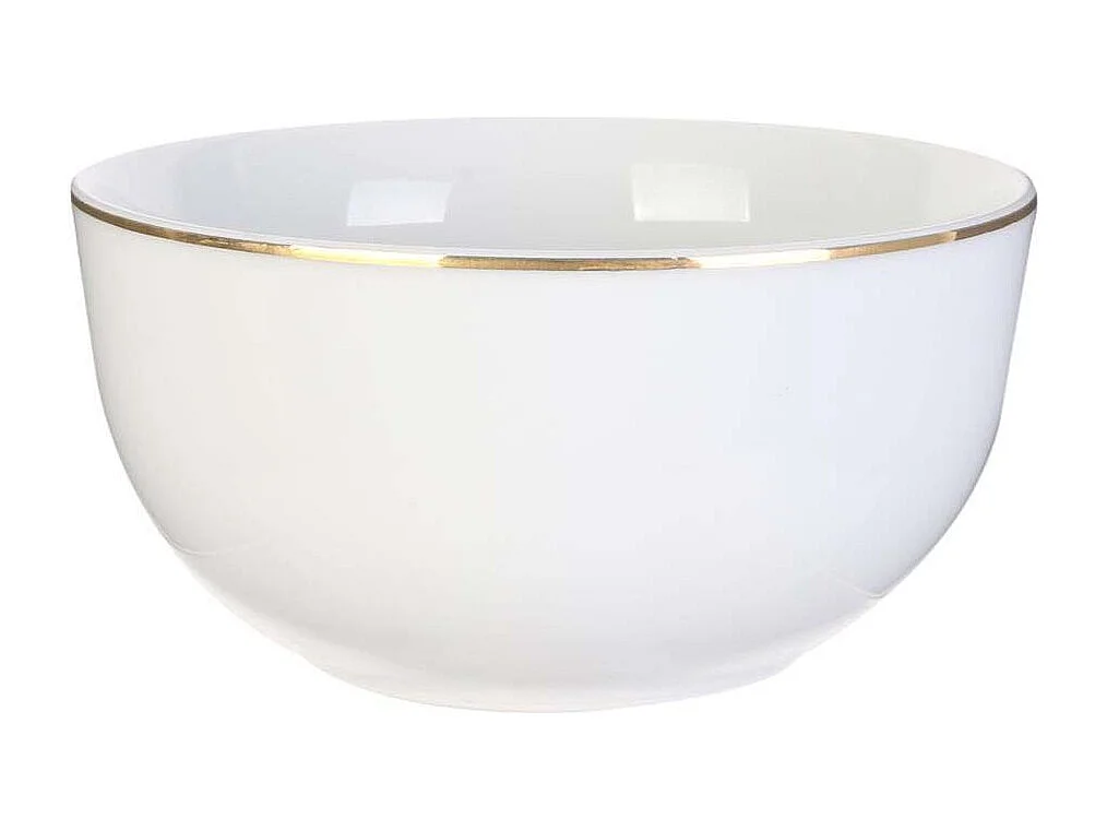 Bol en porcelaine liseré doré 50 cl Lot de 6