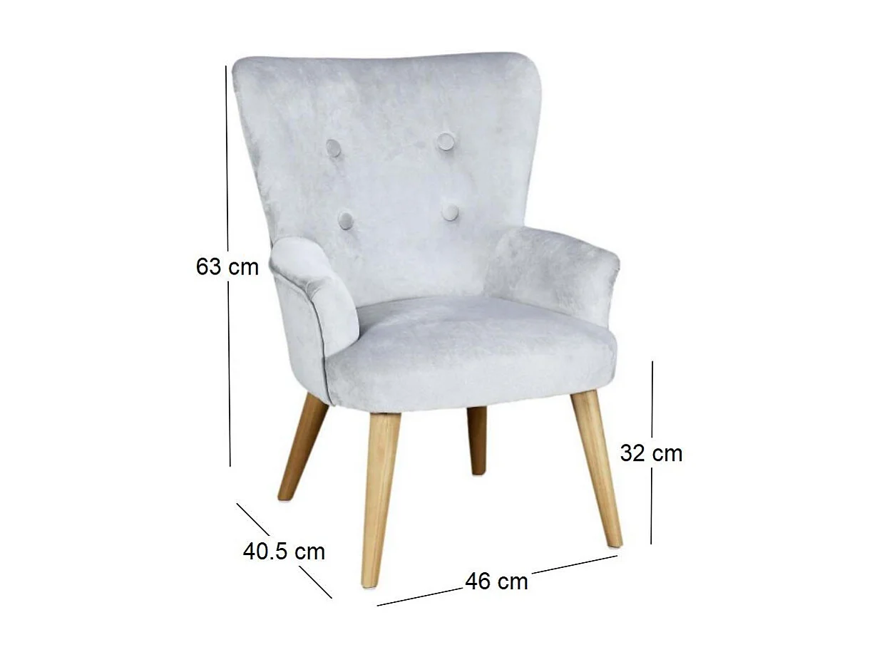Fauteuil Helsinki Enfant Gris