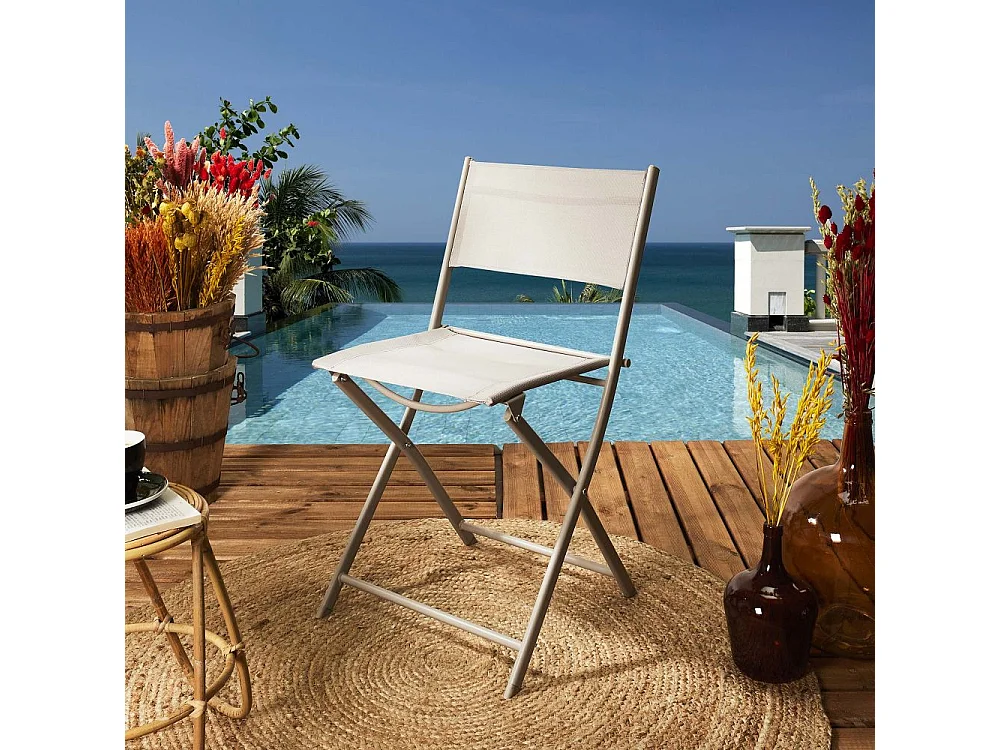 Klappgartenstuhl aus Stahl "Elba"