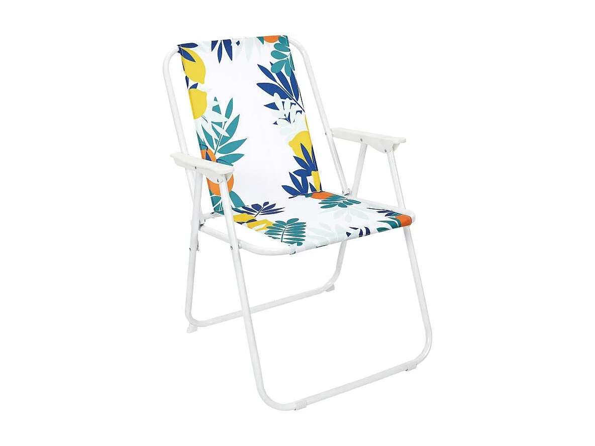 Lot de 4 Chaises Pliantes "Rio" 73cm Blanc