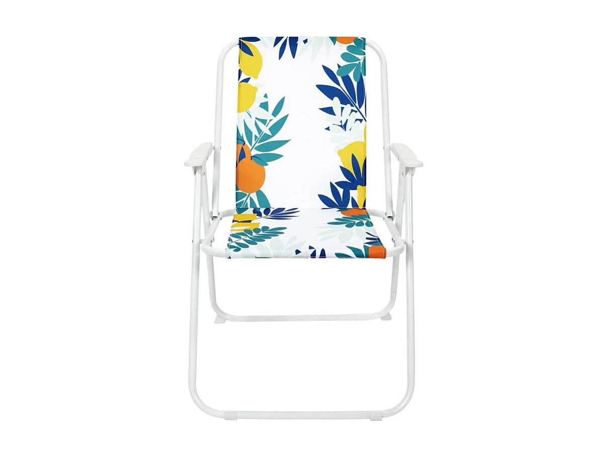 Lot de 4 Chaises Pliantes "Rio" 73cm Blanc