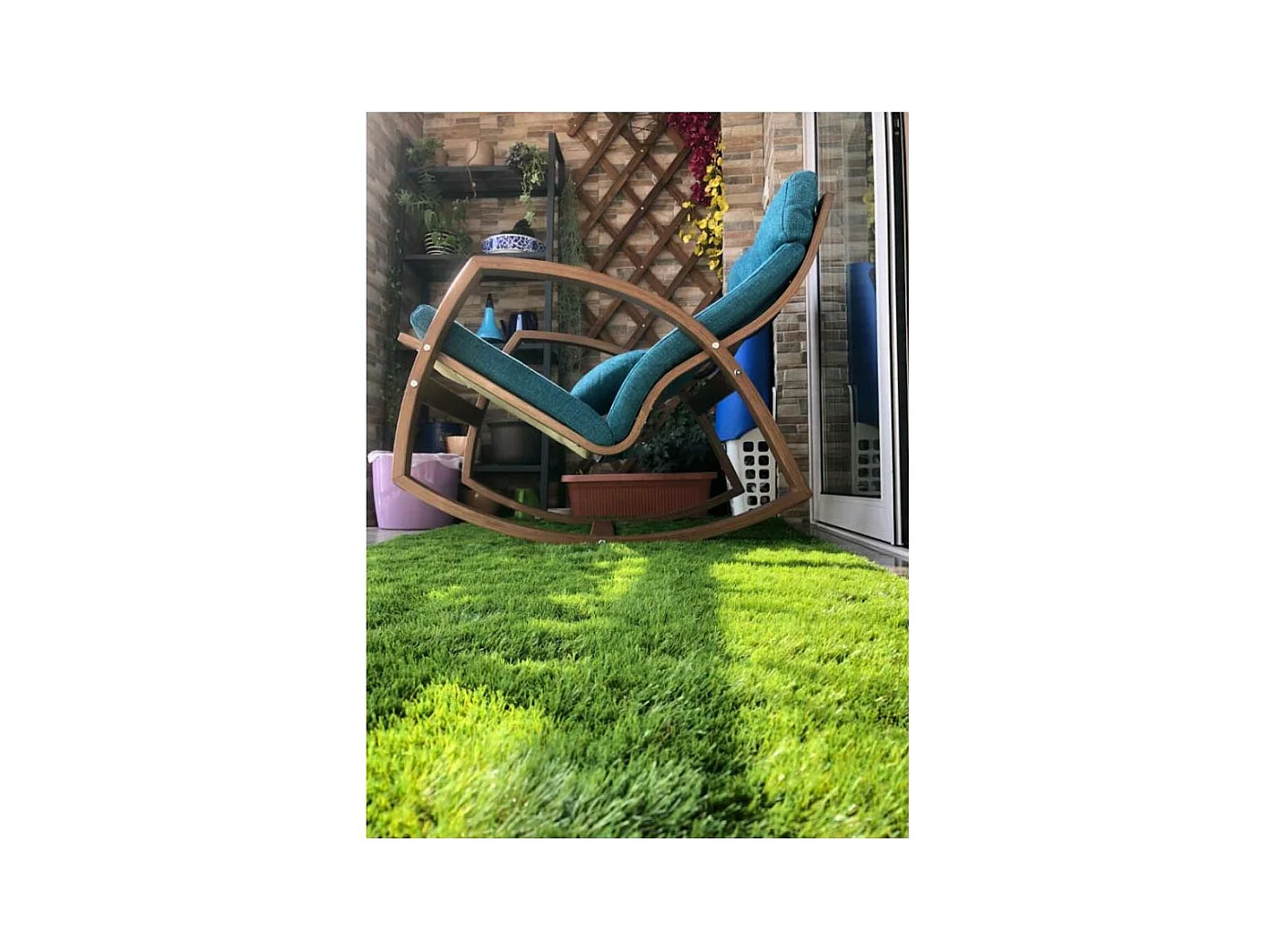 Gazon artificiel en rouleau 4m x 1m (Lot de 5) Hauteur 35 mm