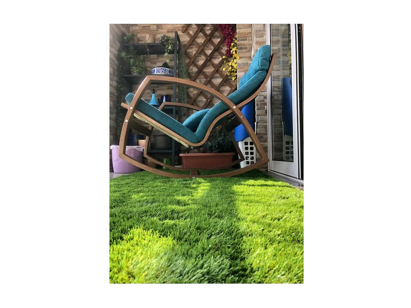 Gazon artificiel en rouleau 4m x 1m (Lot de 5) Hauteur 35 mm