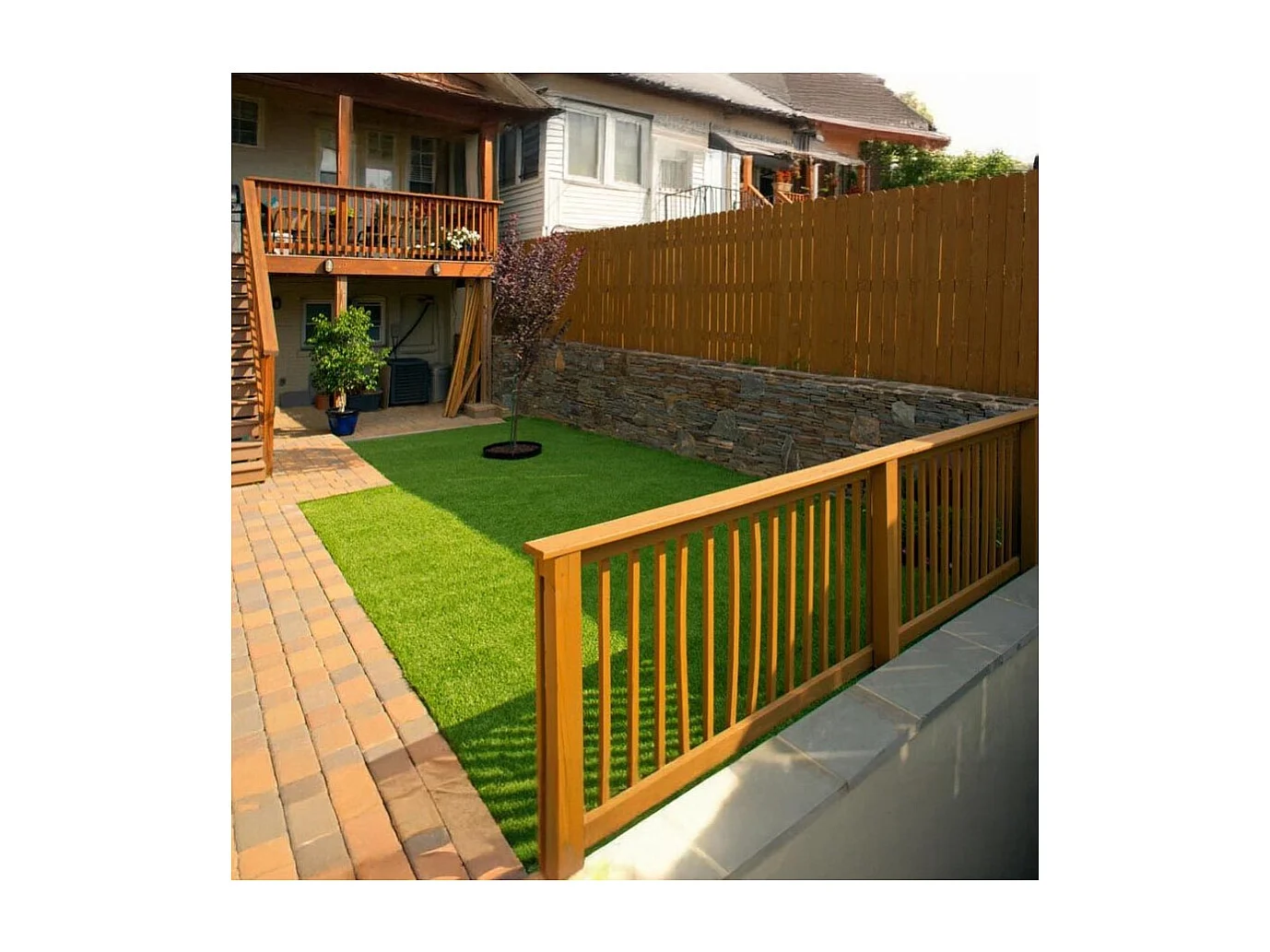 Gazon artificiel en rouleau 4m x 1m Hauteur 35 mm - coloris Vert pin Vert bambou