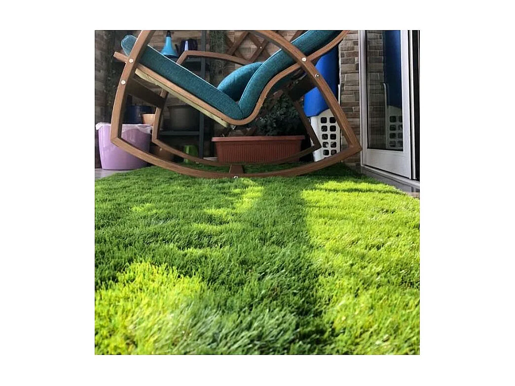 Gazon artificiel en rouleau 4m x 1m (Lot de 5) Hauteur 20 mm - Chaux Emeraude