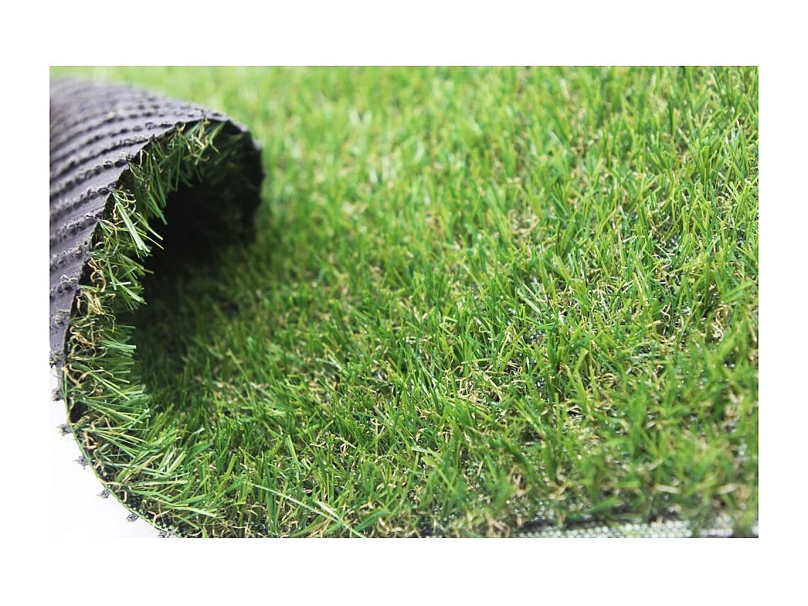 Gazon artificiel en rouleau 4m x 1m (Lot de 5) Hauteur 20 mm - Chaux Emeraude