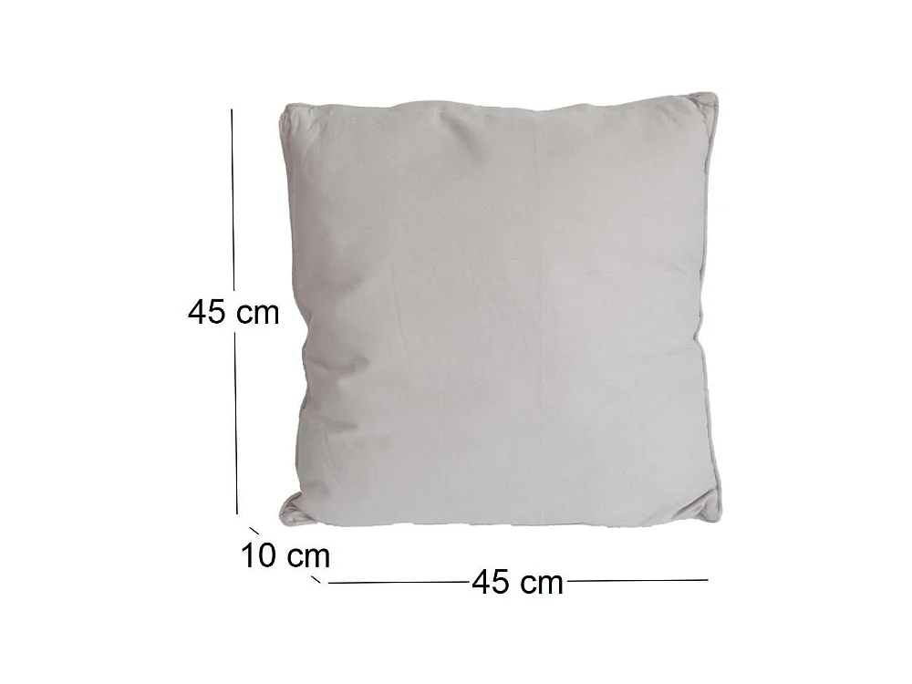 Coussin en coton coloré Salsa 45 cm (Lot de 2) Lin