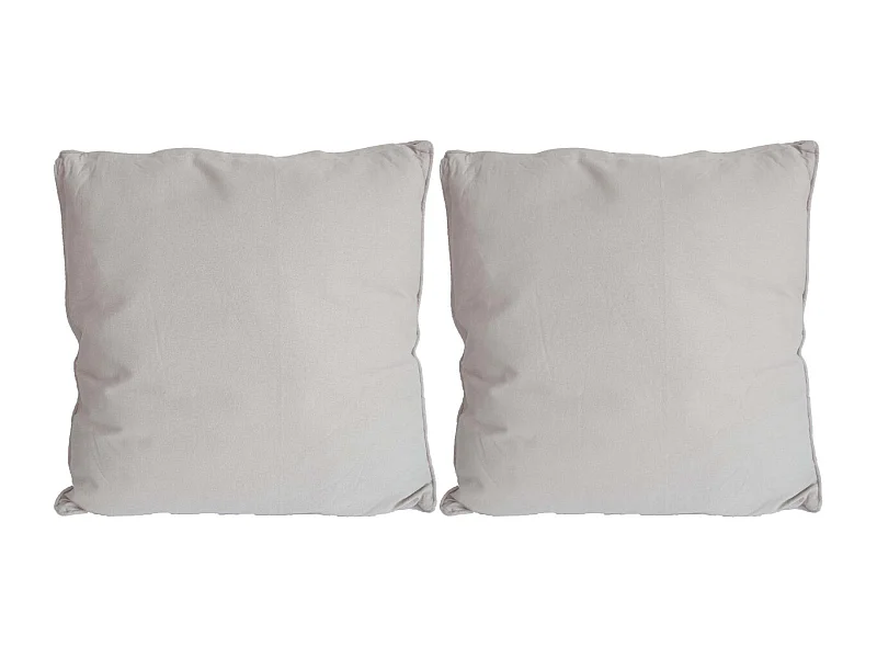 Coussin en coton coloré Salsa 45 cm (Lot de 2) Lin