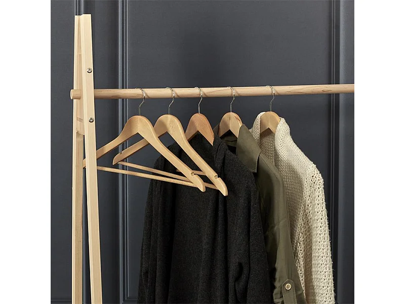 Portant à Vêtements Bois "Grang" 170cm Noir