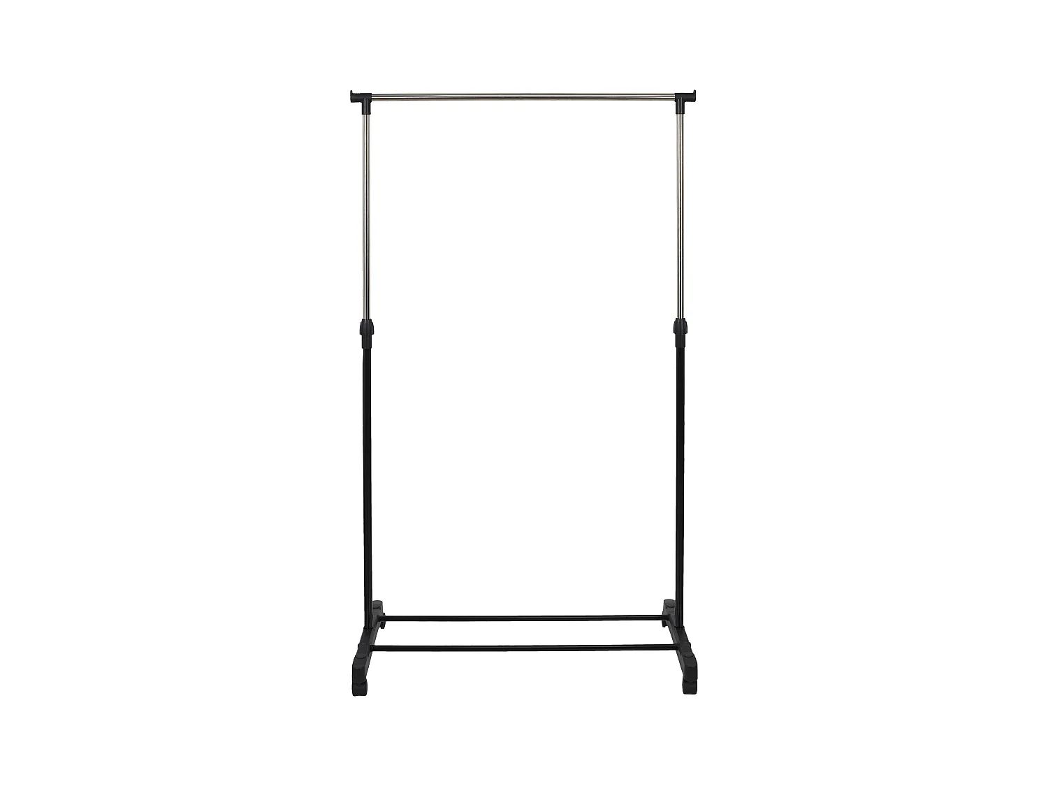 Portant Metal Roulette 80x43x160cm Noir