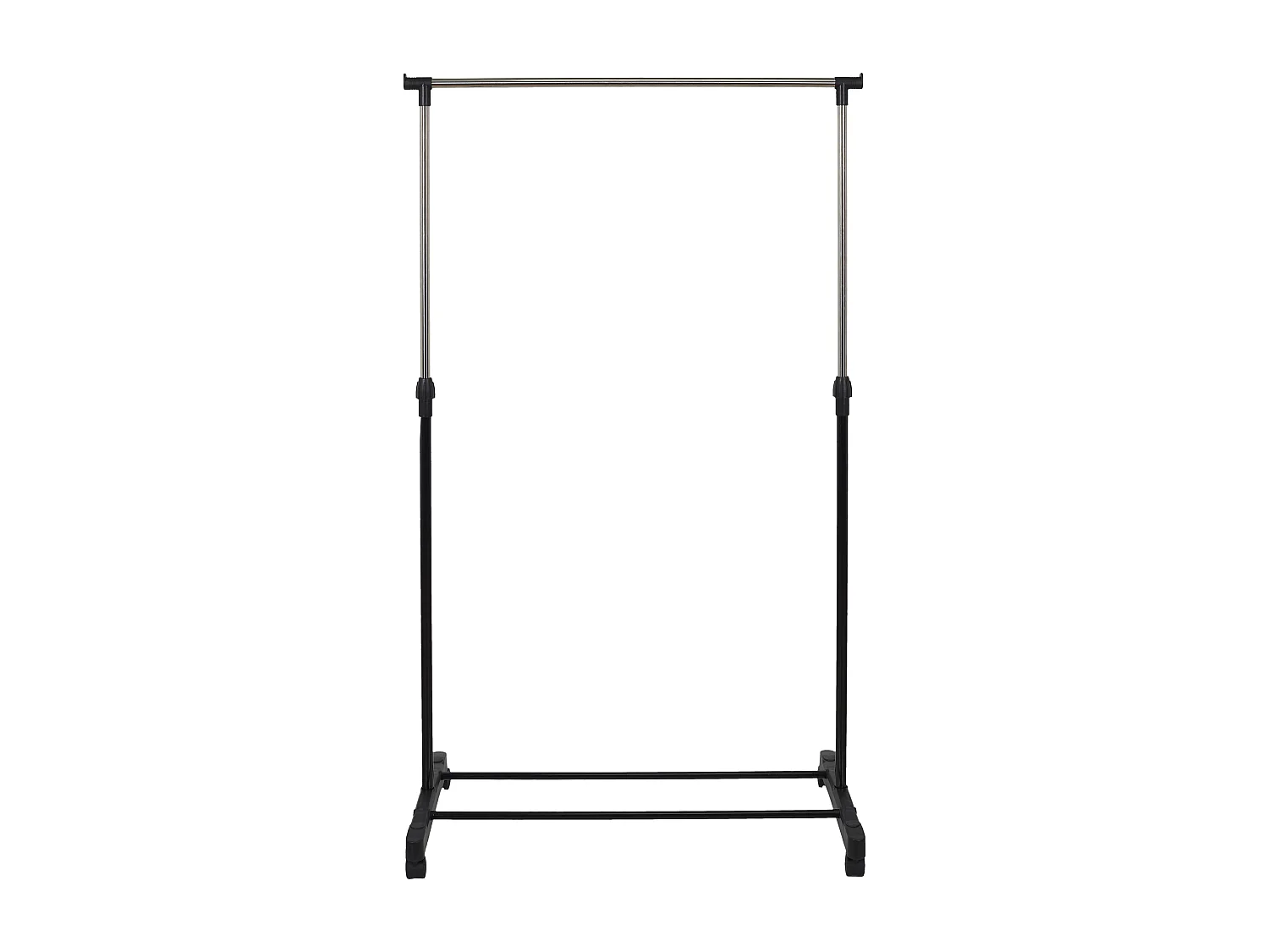 Portant Metal Roulette 80x43x160cm Noir