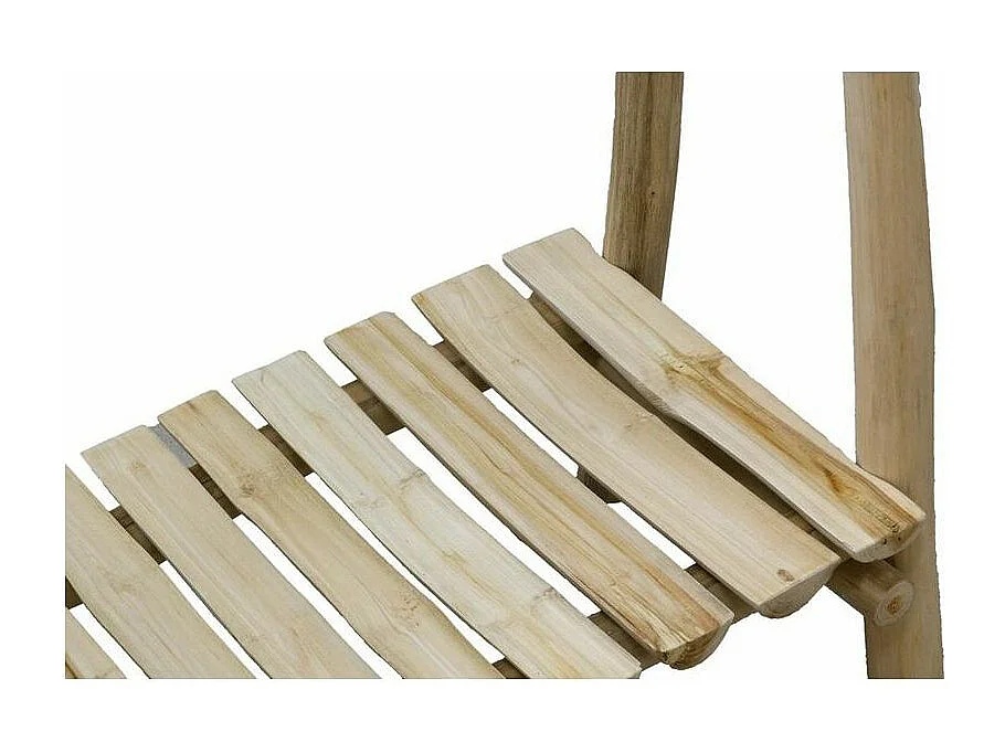 Portant en branches de teck naturel