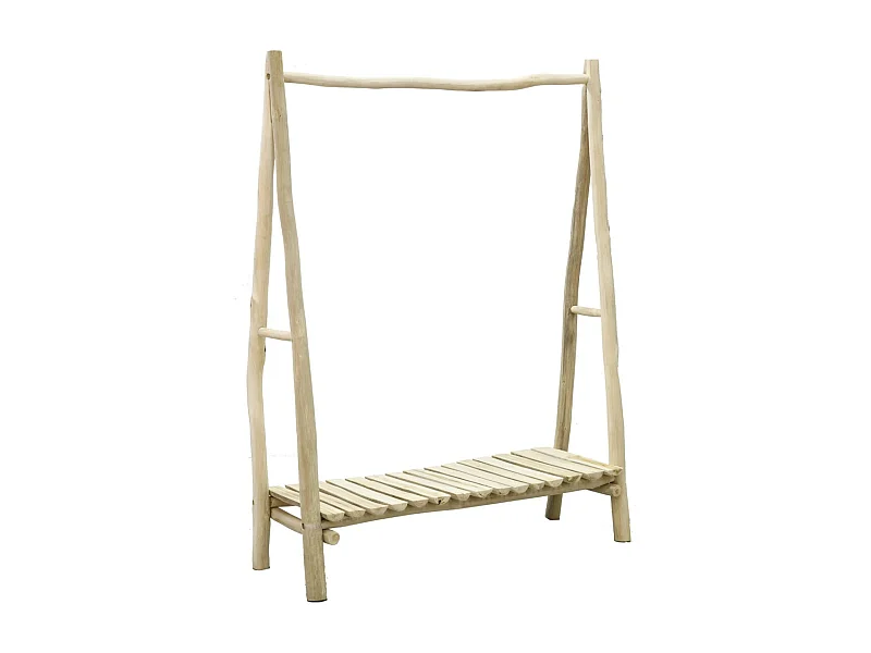 Portant en branches de teck naturel