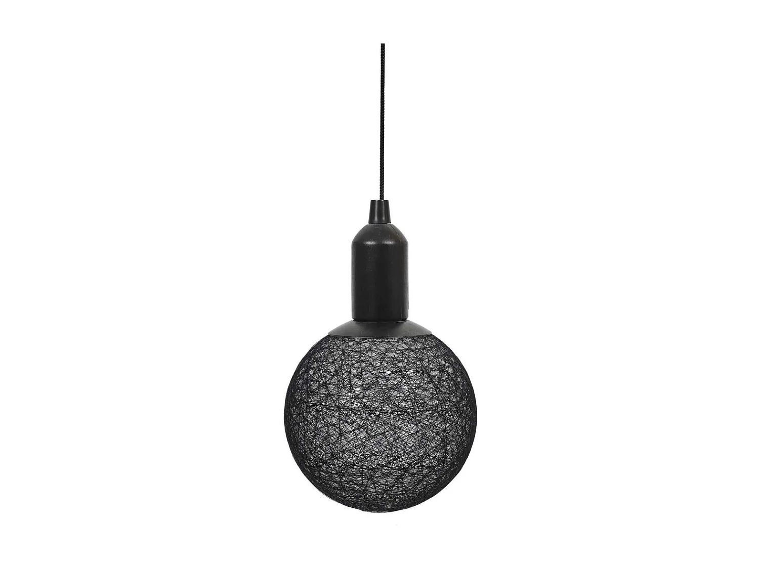 Lampe Suspension à Led "Boule" 24cm Noir