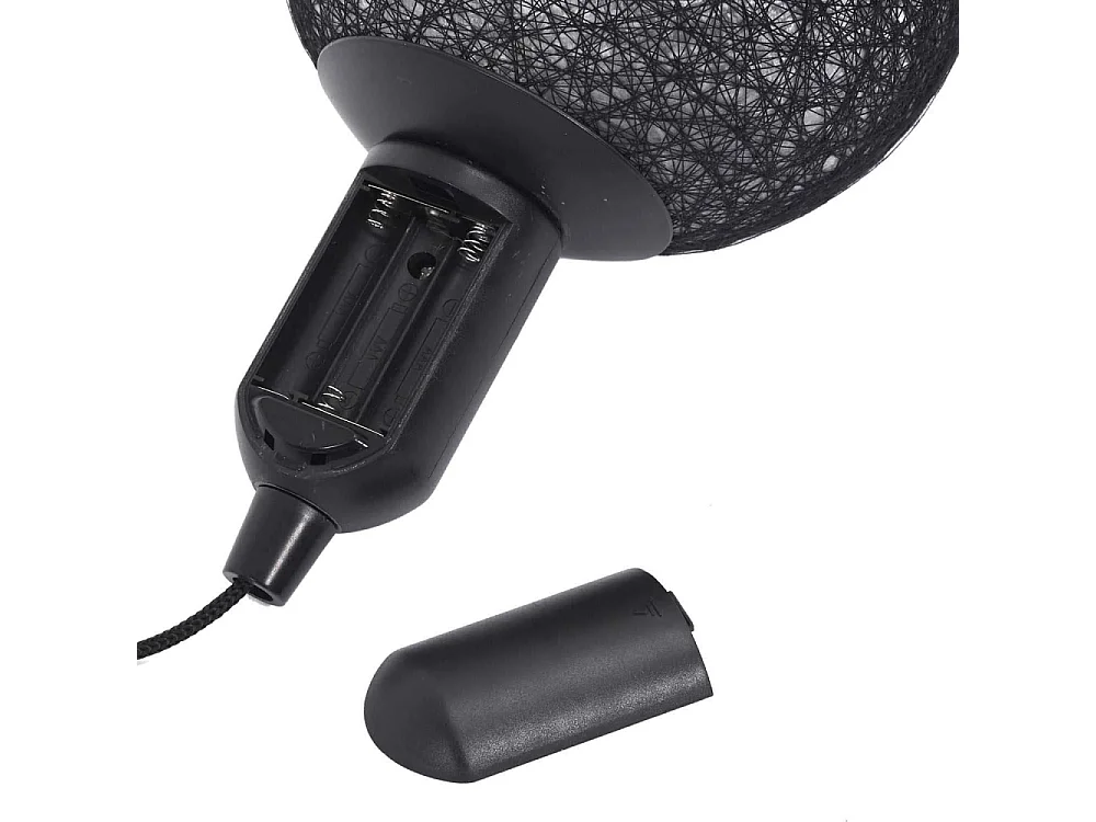Lampe Suspension à Led "Boule" 24cm Noir