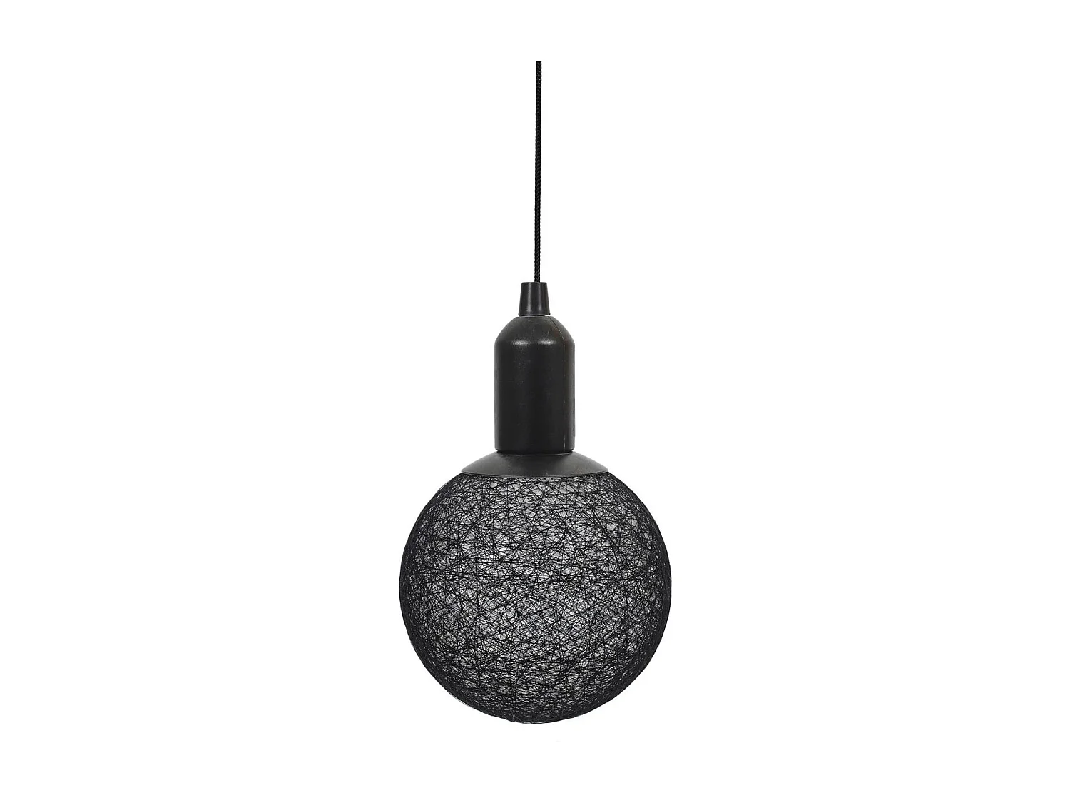 Lampe Suspension à Led "Boule" 24cm Noir