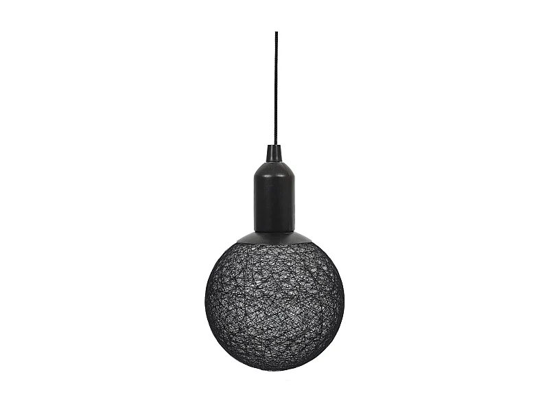 Lampe Suspension à Led "Boule" 24cm Noir
