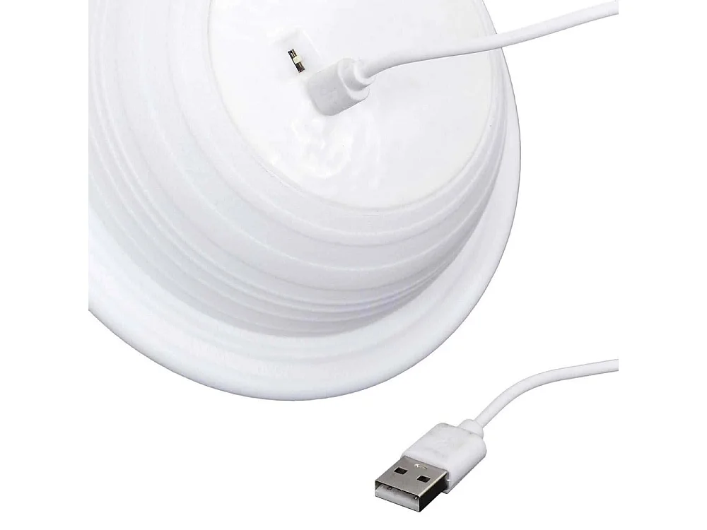 Lampe à Poser Tactile "Saturne" 14cm Blanc