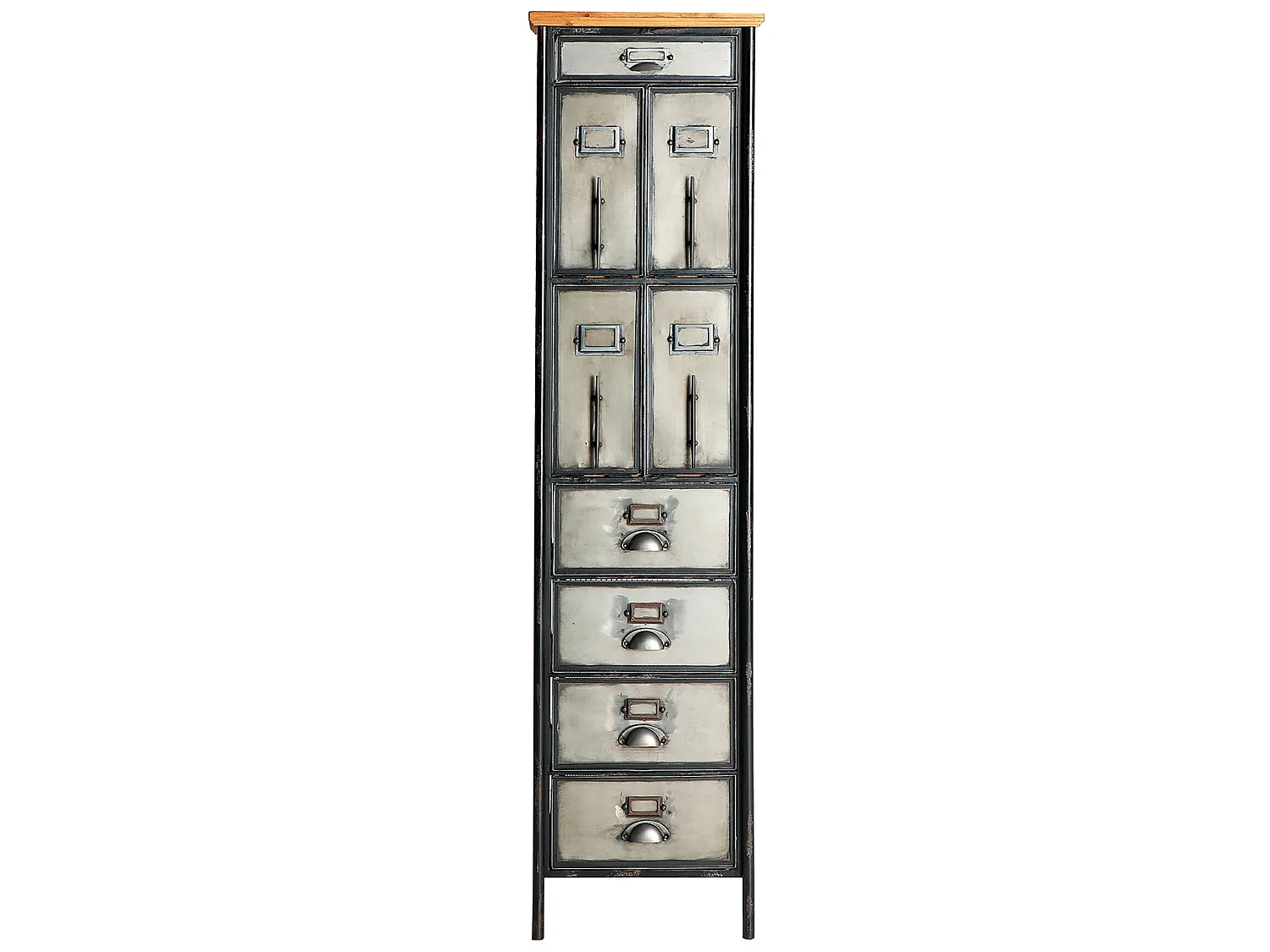 Multicajonera de hierro en color gris