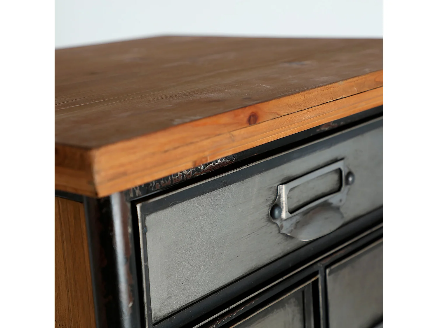 Multicajonera de hierro en color gris