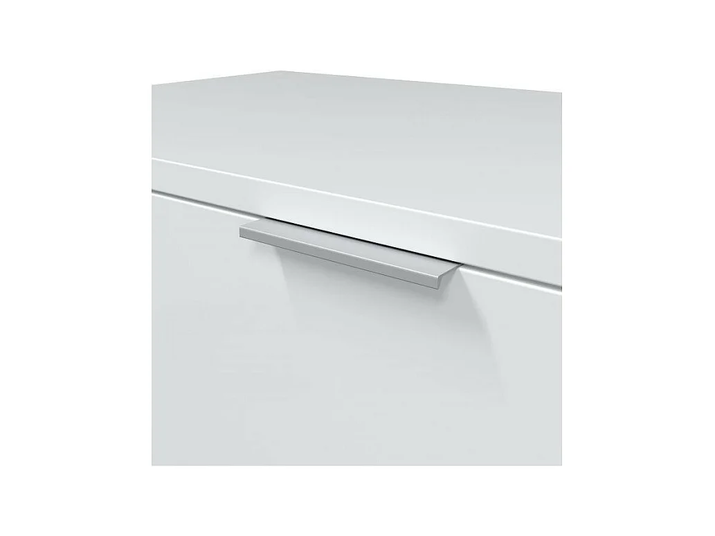 Nachttisch 2 Schubladen weißes 45x38x34cm