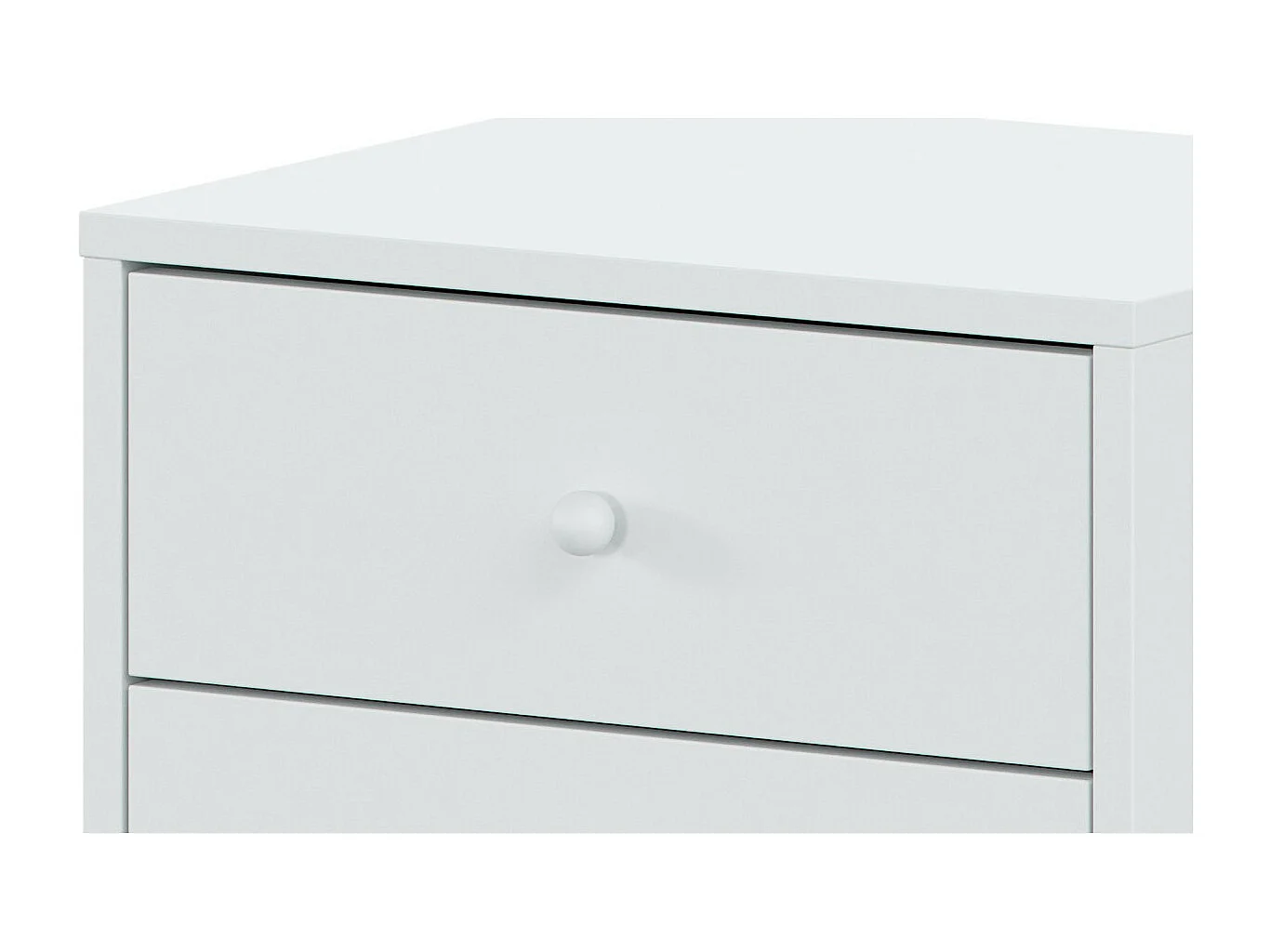 Mesita 3 cajones aglomerado blanco 56x40x33,5cm