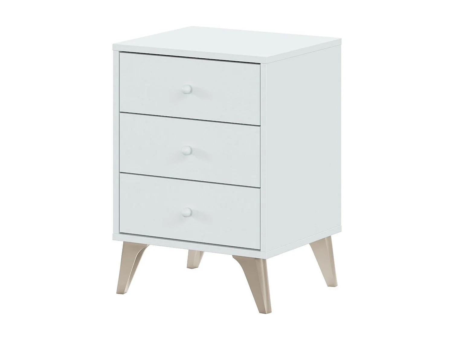 Table de chevet 3 tiroirs Sweet - L33,5 cm