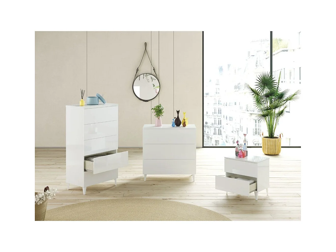 Mesita con 2 cajones DIVA