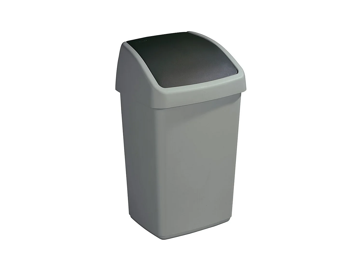Poubelle grise avec couvercle basculant Delta 25 litres