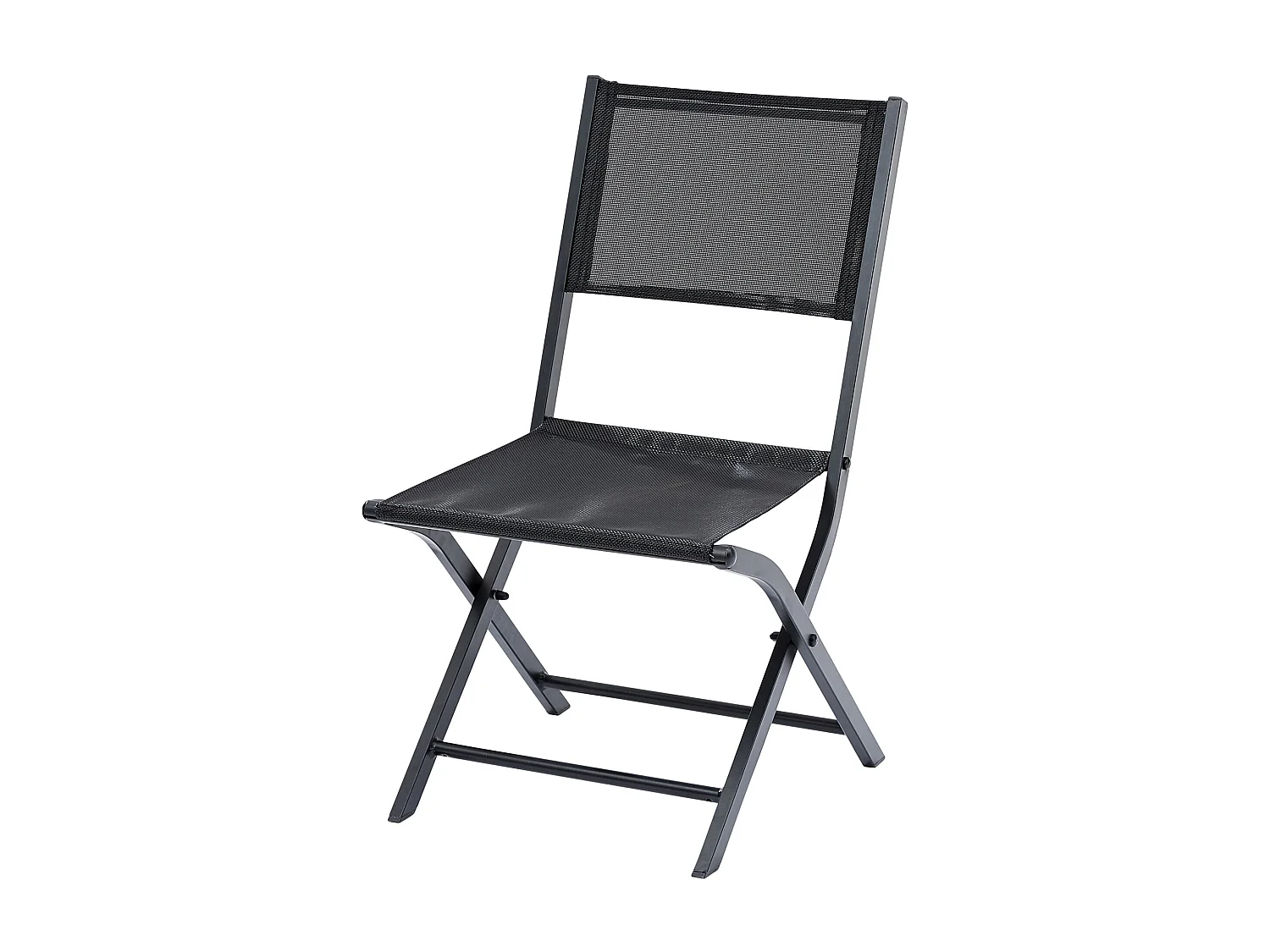 Ensemble MODULO 4/8p en aluminium noir et verre trempé modulable et 4 fauteuils